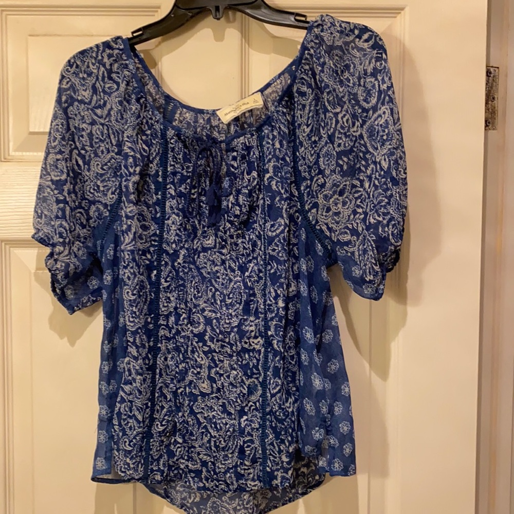 Light peasant blouse